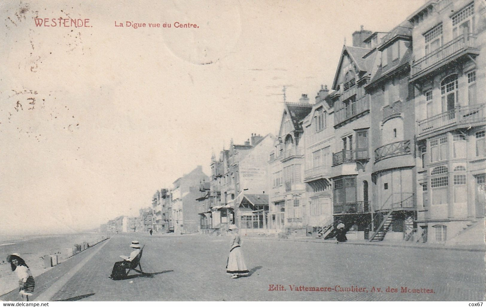 Westende "La Digue Vue Du Centre" - Westende