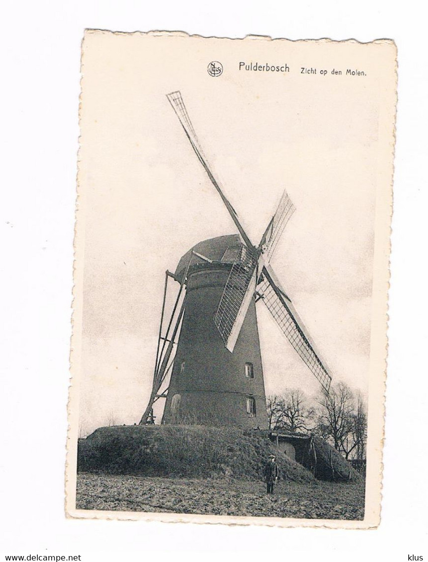 PULDERBOSCH ZICHT OP DE MOLEN ZELDZAME UITGAVE - Zwijndrecht