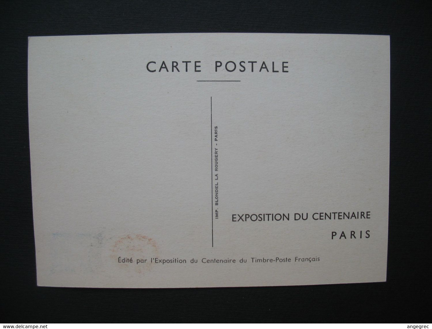 Carte-Maximum   N° 831   Centenaire Du Timbre 1949 - 1940-1949