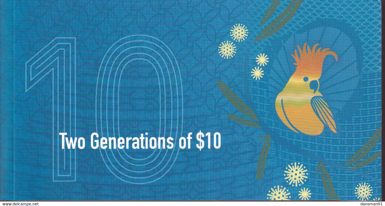 AUSTRALIA 2017 $10 Banknote Two Generation Folder With 2 $10 Notes - 1992-2001 (billetes De Polímero)