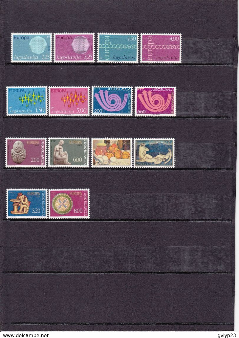 EUROPA YOUGOSLAVIE NEUF ** /  UN LOT DE 14 TIMBRES - Sammlungen