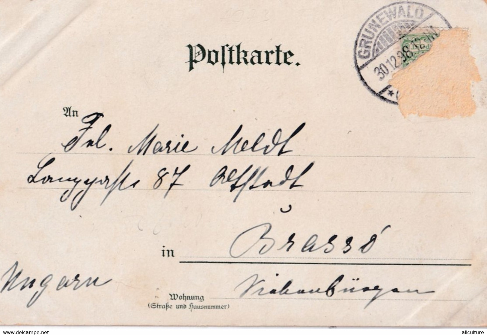 A4247- Berlin Anhalter Bahnhof, Berliner Railway Station, Grunewald 1898,  Sent To Brasov Romania Used  Postcard - Friedrichshain