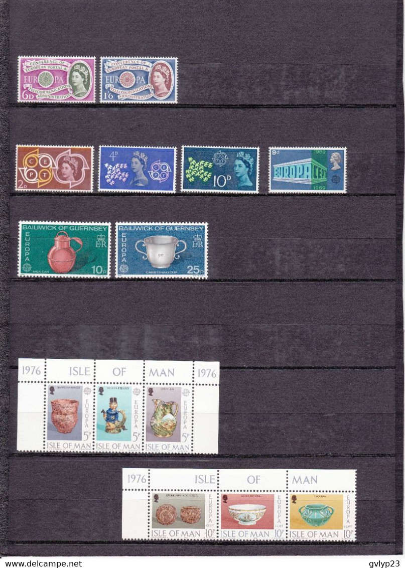 EUROPA GRANDE-BRETAGNE/GUERNESEY/ILE DE MAN  NEUF **/ UN LOT DE 14 TIMBRES - Sammlungen