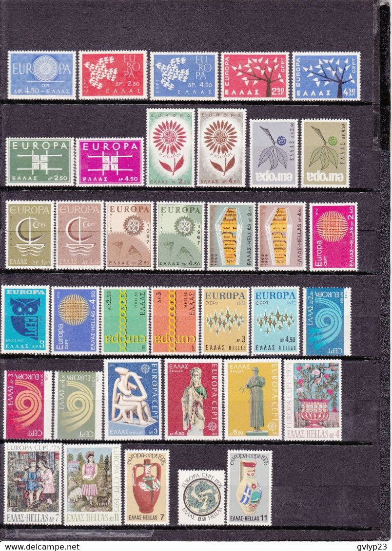 EUROPA GRECE NEUF **/ UN LOT DE 36 TIMBRES - Sammlungen