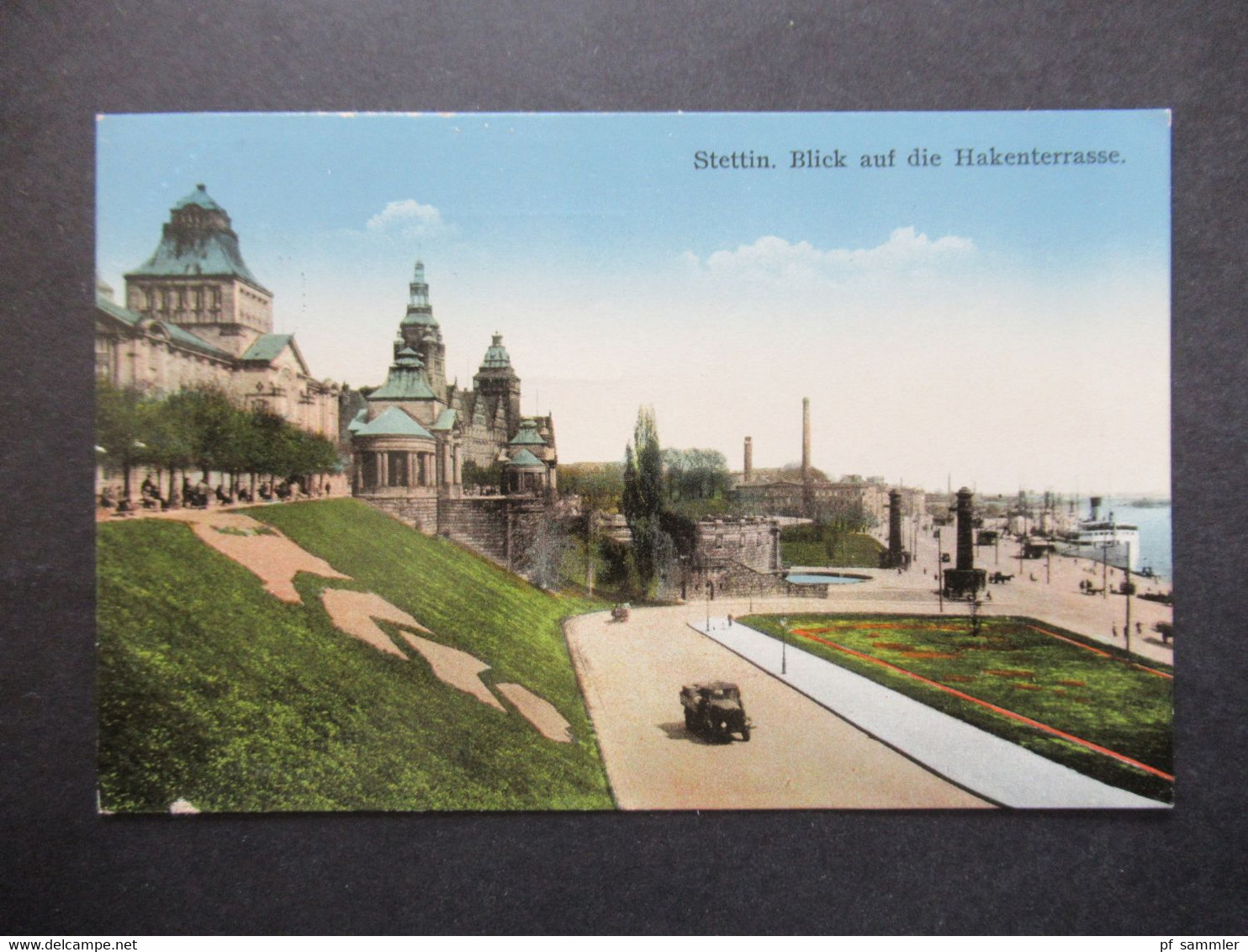 3.Reich 1938 Stettin. Blick Auf Die Hakenterrasse Maschinenstempel Reichswettkämpfe Der SA Stettin Nach Berlin Gesendet - Pommern