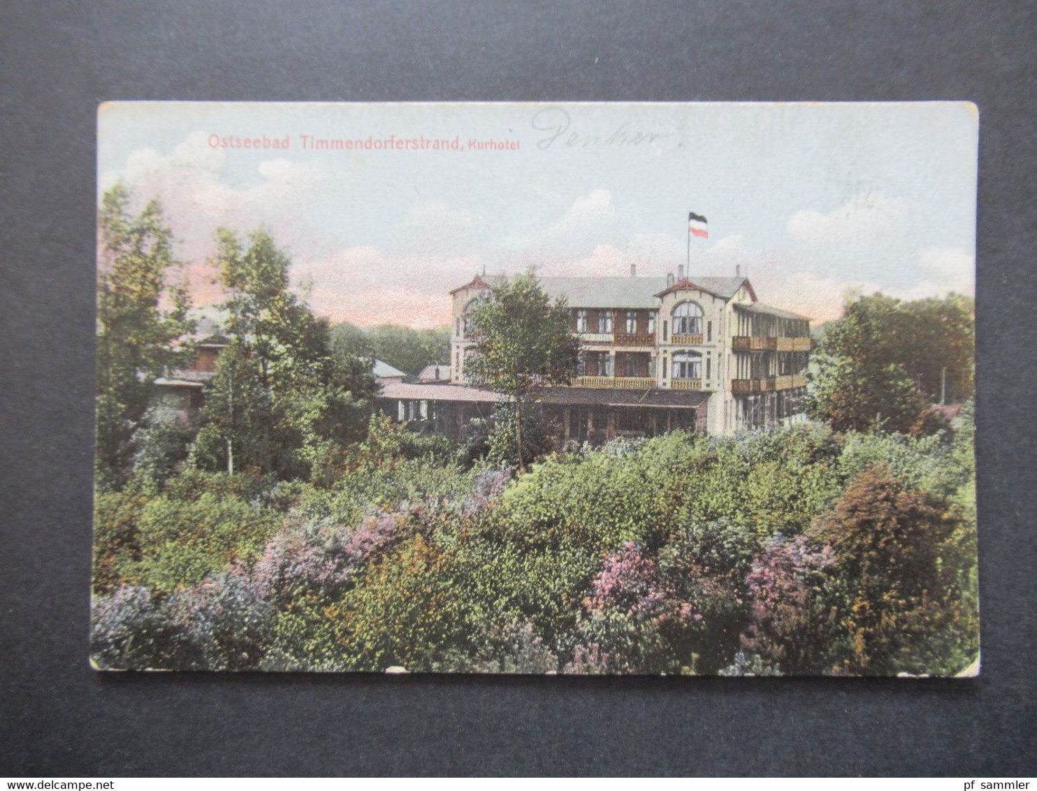 DR 1911 AK Ostseebad Timmendorferstrand Kurhotel Denker Nach Hamburg Gesendet - Timmendorfer Strand