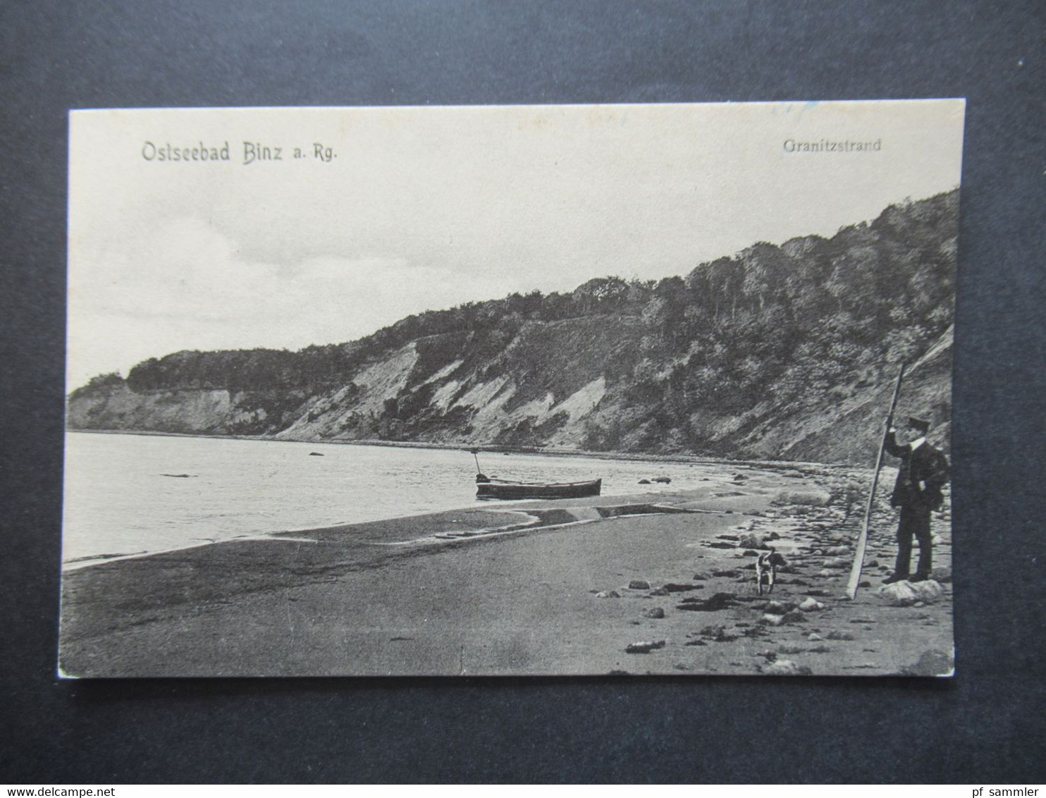 DR Um 1910 AK Ostseebad Binz Auf Rügen Granitzstrand / Kleines Ruderboot Verlag R. Stöckmann, Binz - Ruegen