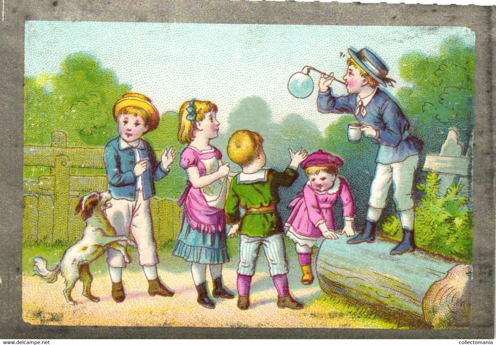 5 Cartes Chromo   Bulles De Savon  Soap Bubbles  Zeepbellen Litho. Laas - Other & Unclassified