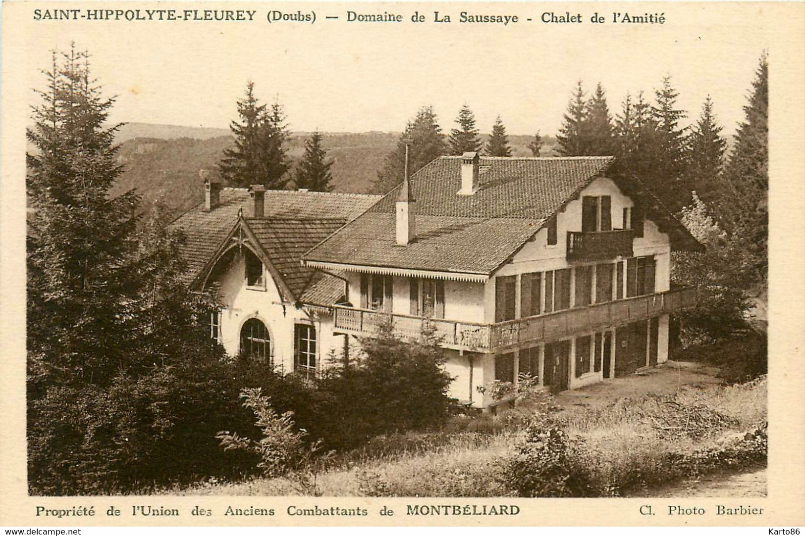 St Hippolyte Fleurey * Le Domaine De La Saussaye * Châlet De L'amitié * Villa * Propriété Ancien Combattants Montbéliard - Saint Hippolyte