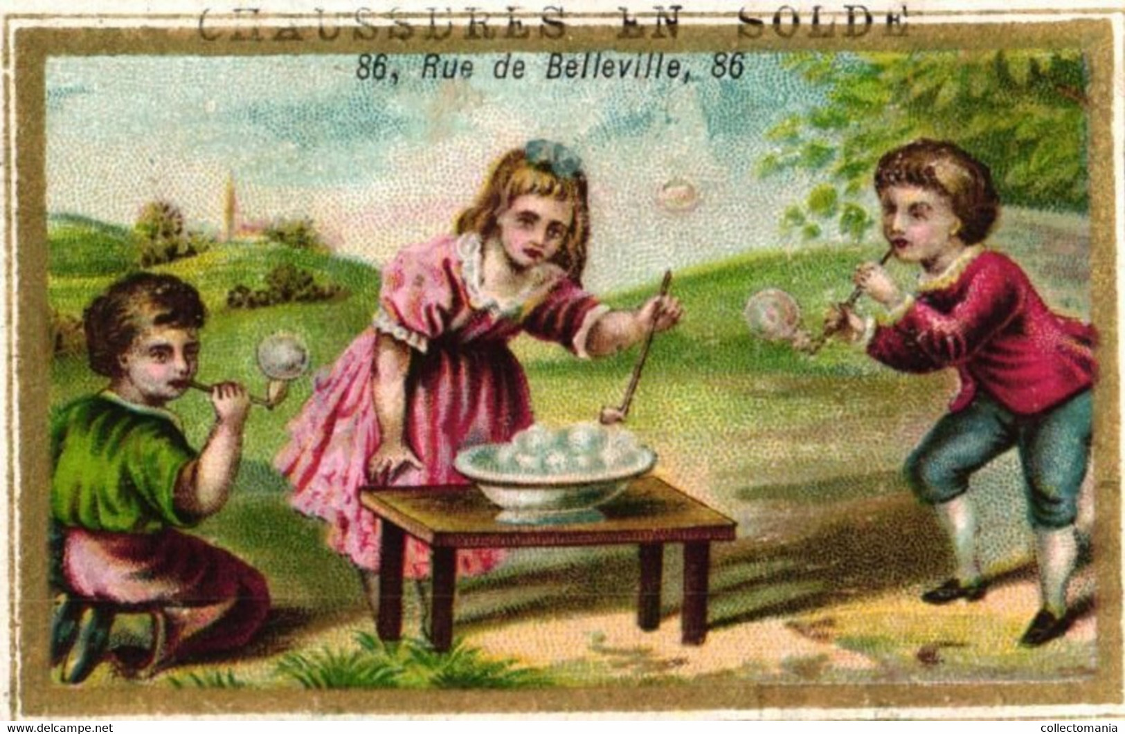 5 Cartes Chromo  Bulbes De Savon  Soap Bubbles  Zeep Bellen - Autres & Non Classés