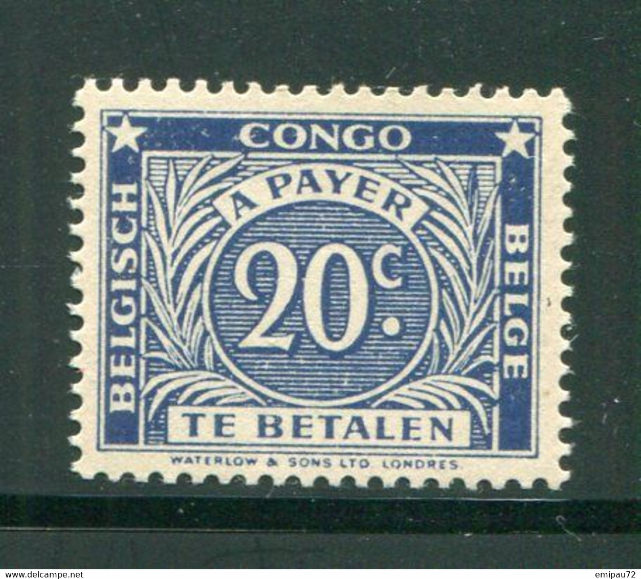 CONGO BELGE- Taxe Y&T N°74- Neuf Sans Charnière ** - Unused Stamps