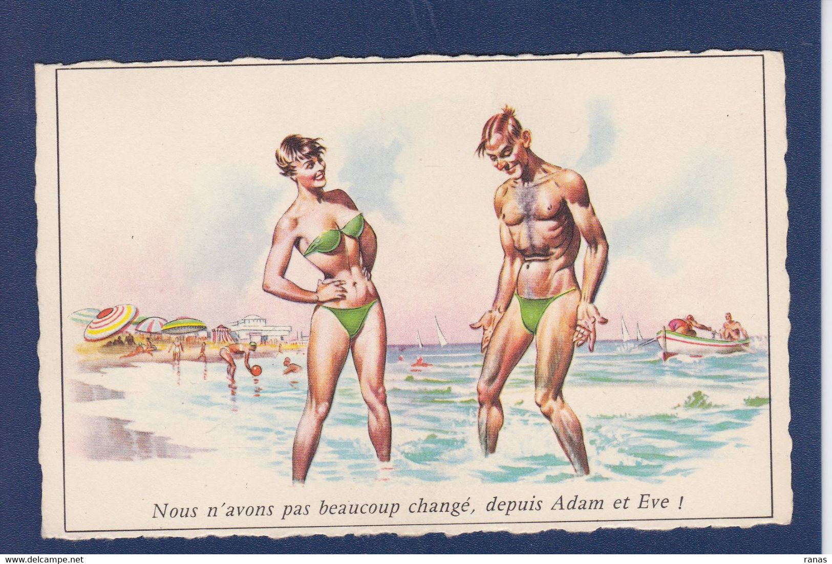 CPSM HOLZER Non Circulé Pin Up Adam Et Eve - Holzer, Adi