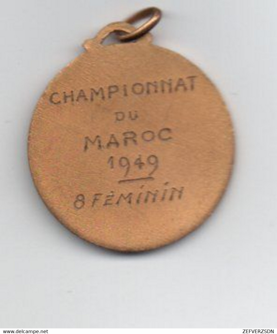 MEDAILLE FRANCE MAROC AVIRON SOCIETE SPORT - Autres & Non Classés