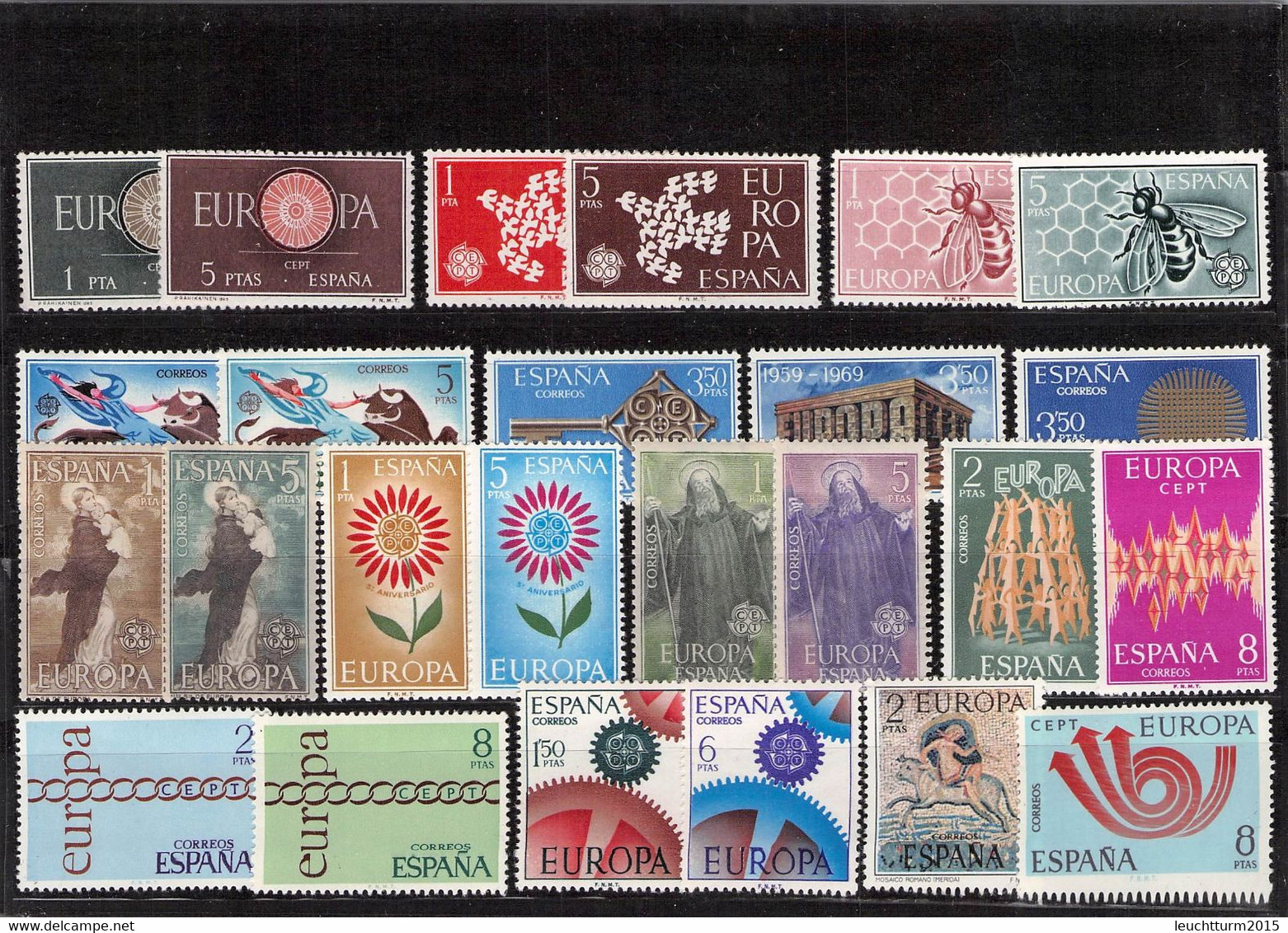 SPAIN - COLLECTION 1960-1973 EUROPA MNH / QE157 - Collections