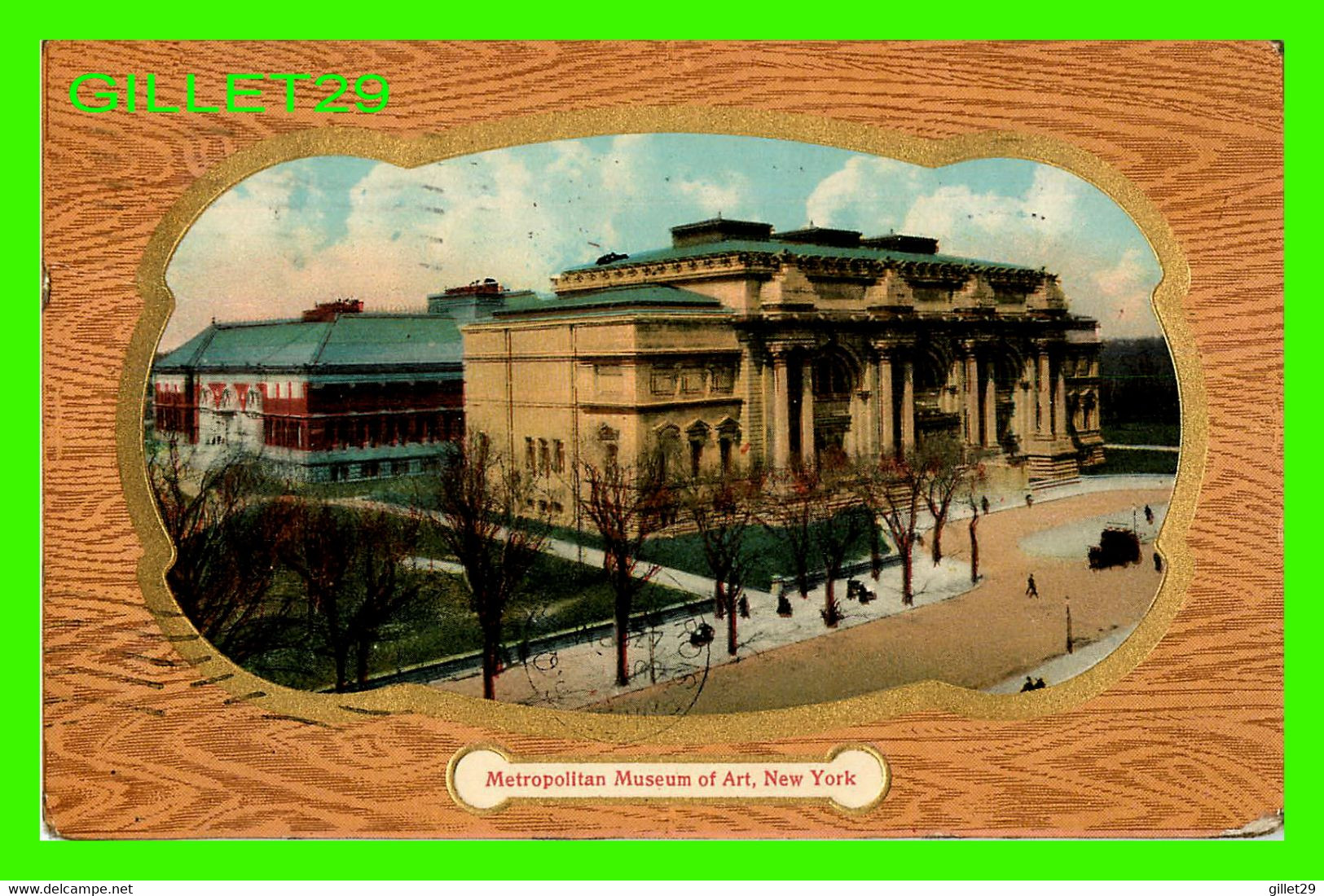 NEW YORK CITY, NY - METROPOLITAN MUSEUM OF ART - TRAVEL IN 1910 - 3/4 BACK - - Musea
