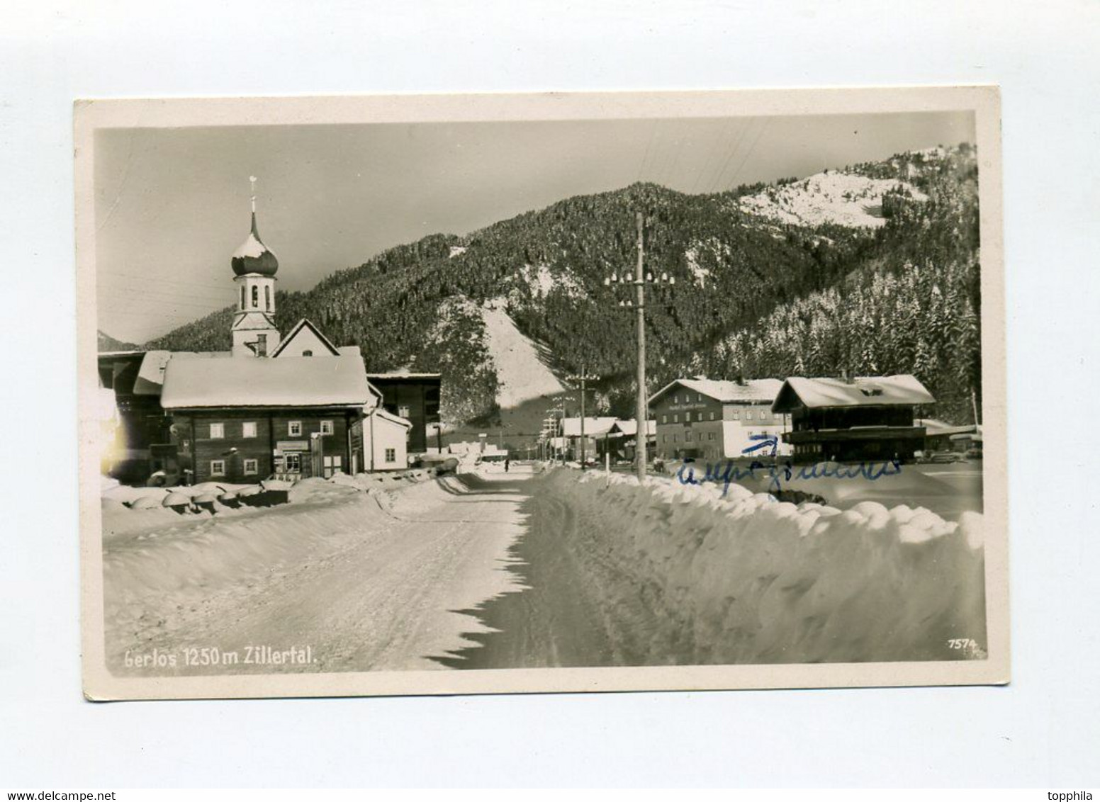 1943 Österreich Ostmark  S/W Photokarte Gerlos Zillertal Mit Mi 818 Sonderstempel - Gerlos