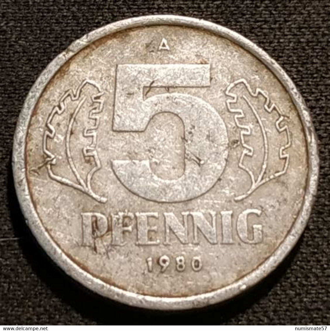 RDA - ALLEMAGNE - GERMANY - 5 PFENNIG 1980 A - KM 9.2 - 5 Pfennig