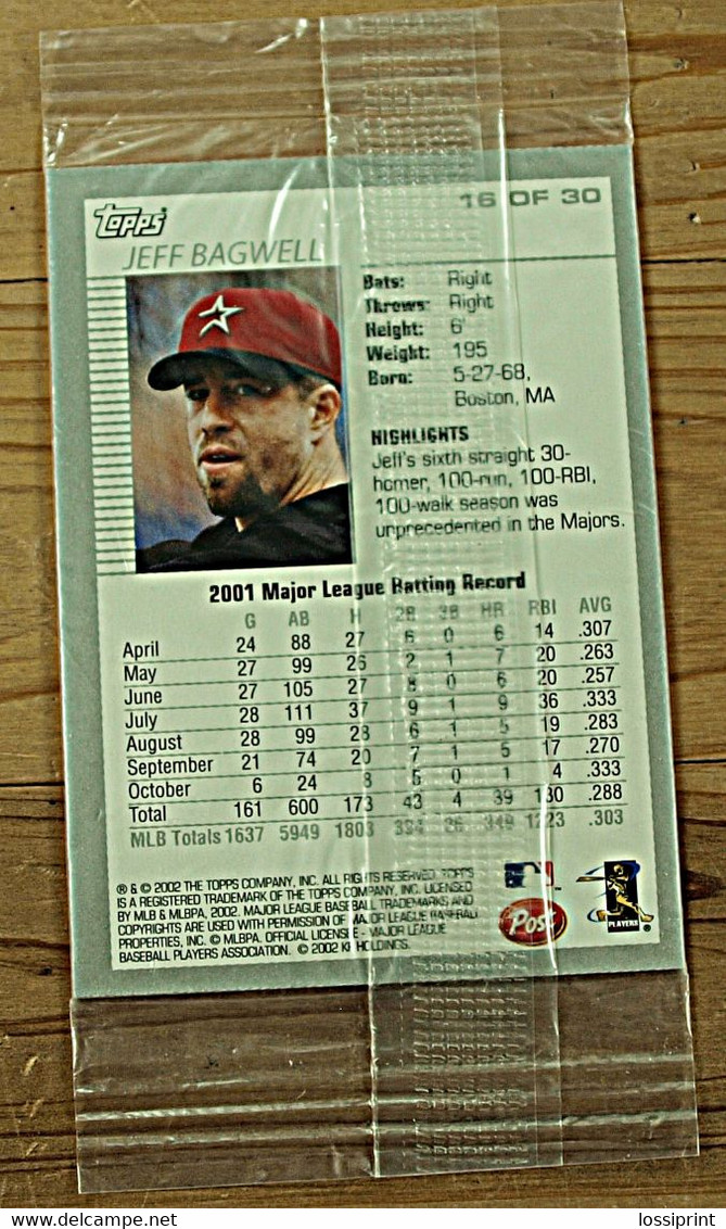 Baseball Card In Original Package, Unopened, Alex Rodriguez, 2002 - 2000-Heute