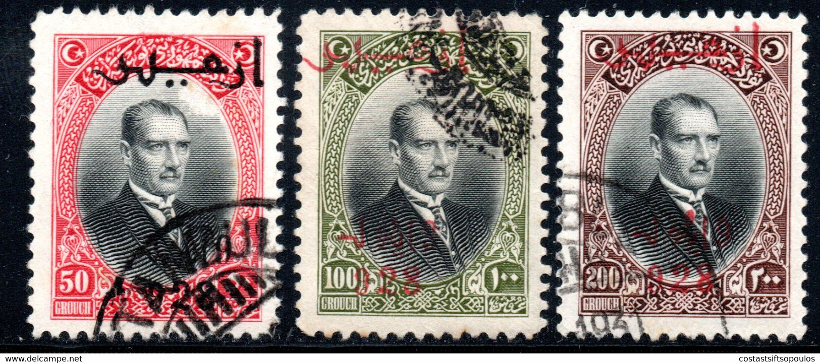 145.TURKEY.1928 2nd.IZMIR EXHIBITION,MUSTAFA KEMAL,SC.670-672 - Sonstige & Ohne Zuordnung