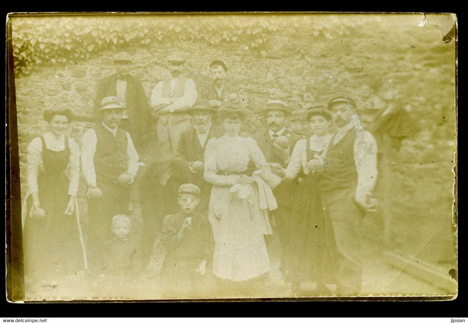 Cpa Carte Photo Joueurs De Boules   AVR21-16 - Regionale Spelen