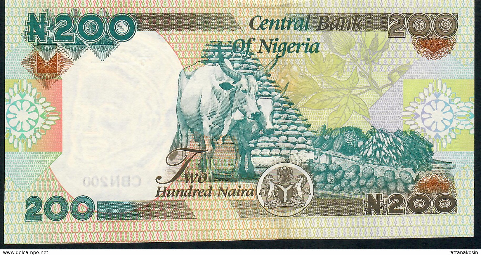 NIGERIA P29z 200  NAIRA 2020  # R/10   Signature 23  UNC. - Nigeria