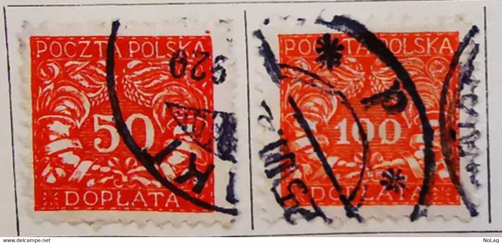 Pologne - 1919 _ Timbres- Taxe _ Y&T N°15-16-17-18-19, Et N°20 _ Oblitérés - Taxe