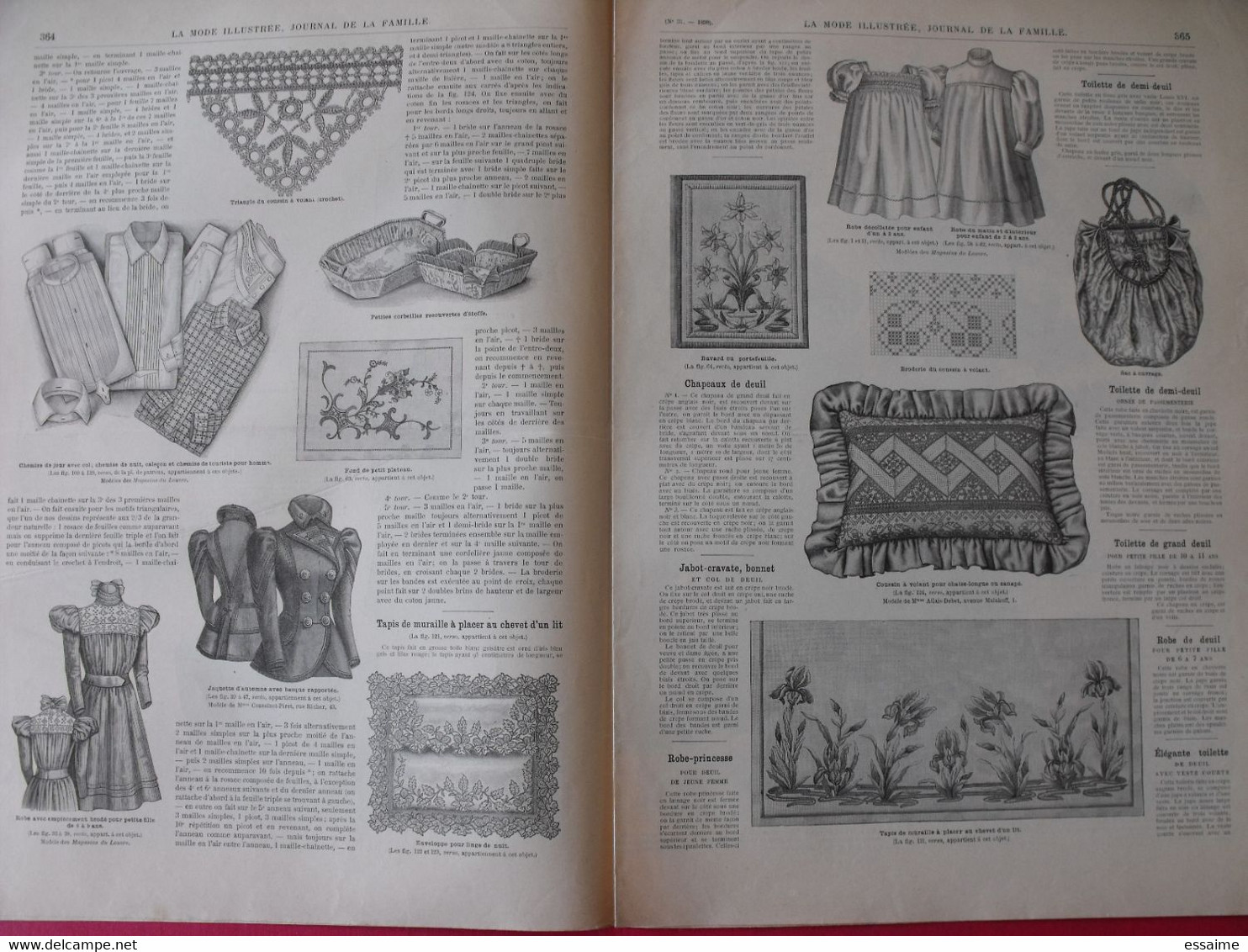 4 Revues La Mode Illustrée, Journal De La Famille.  N° 28,29,30,31 De 1898. Couverture En Couleur. Jolies Gravures - Fashion