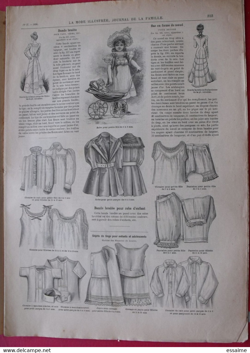 4 Revues La Mode Illustrée, Journal De La Famille.  N° 23,25,26,27 De 1898. Couverture En Couleur. Jolies Gravures - Fashion