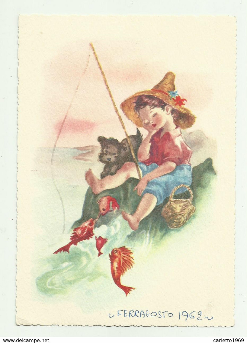 BAMBINO MENTRE PESCA - NV  FG - 1900-1949