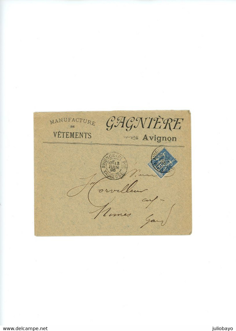 Sage 15c Lot De 20 Lettres Avec Entetes Commerciales - 1877-1920: Semi-Moderne