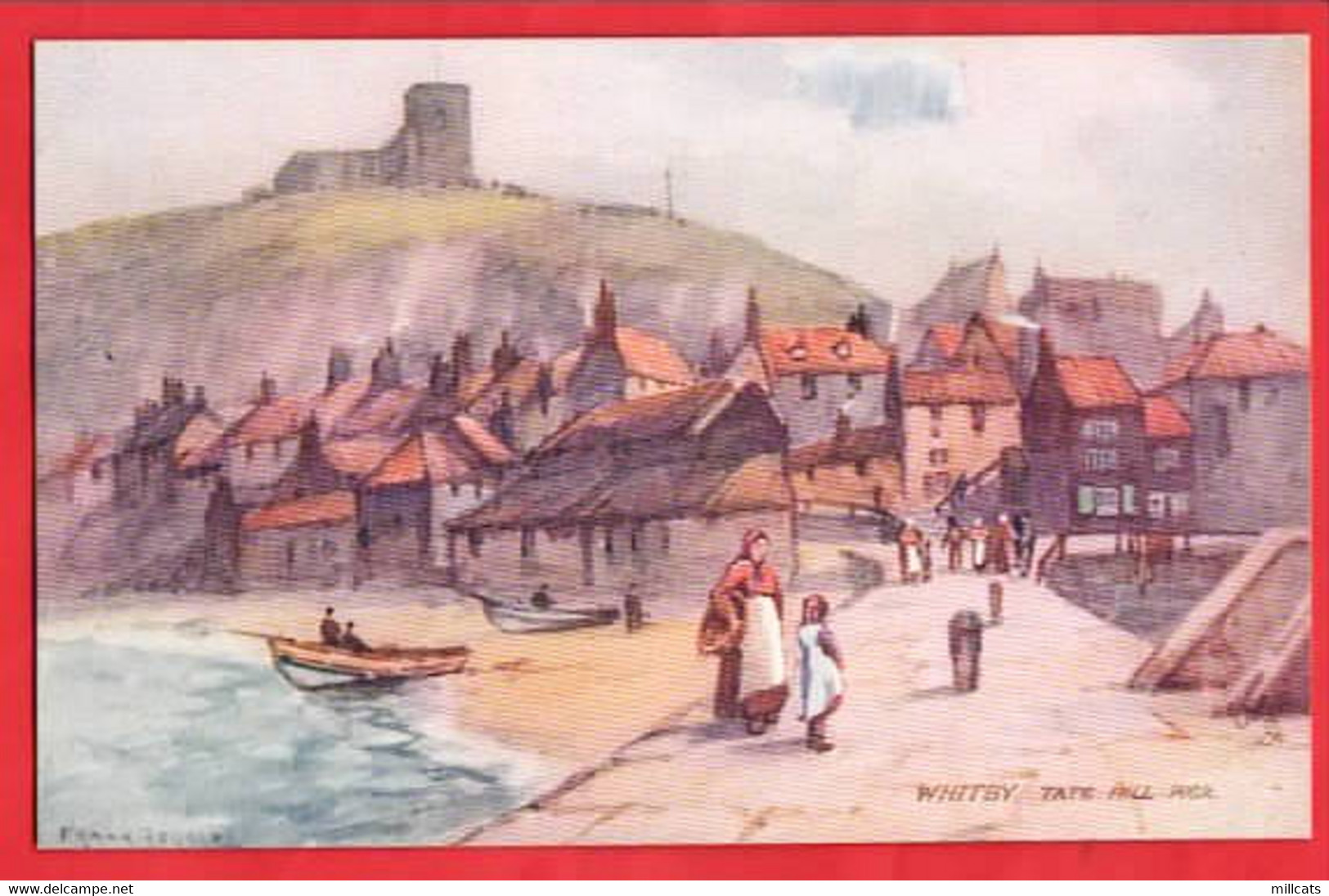 YORKSHIRE   WHITBY   TATE HILL PIER     RAPHAEL TUCK  WHITBY SERIES  ARTIST ROUSSE - Whitby