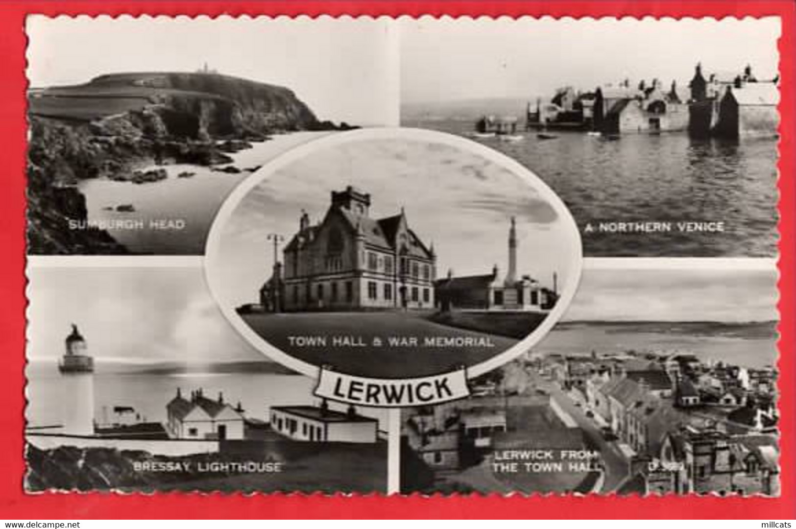 SCOTLAND SHETLAND LERWICK  RP MULTI VIEW  Pu 1960 - Shetland