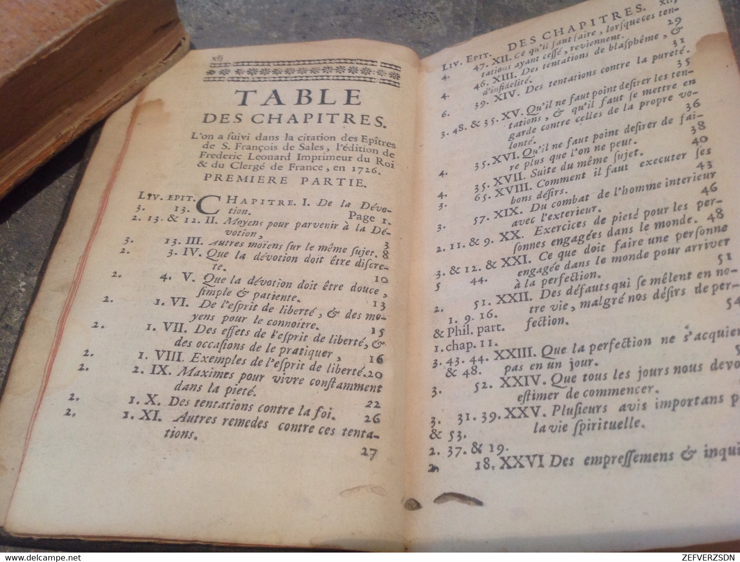 LIVRE RELIGION ANCIEN PARIS 1736 SAINT FRANÇOIS DE SALES GENÈVE ÉVÊQUE - 1701-1800