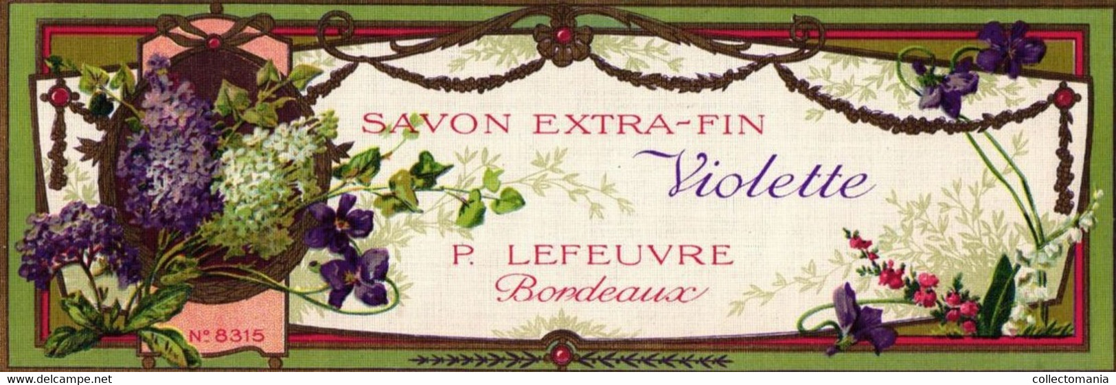 7 Etiquettes De Savon Miradol Lefeuvre Violette De Parme Savon Au Lait Paul Tranoy Savon Des Bébés Gallin Martel - Autres & Non Classés