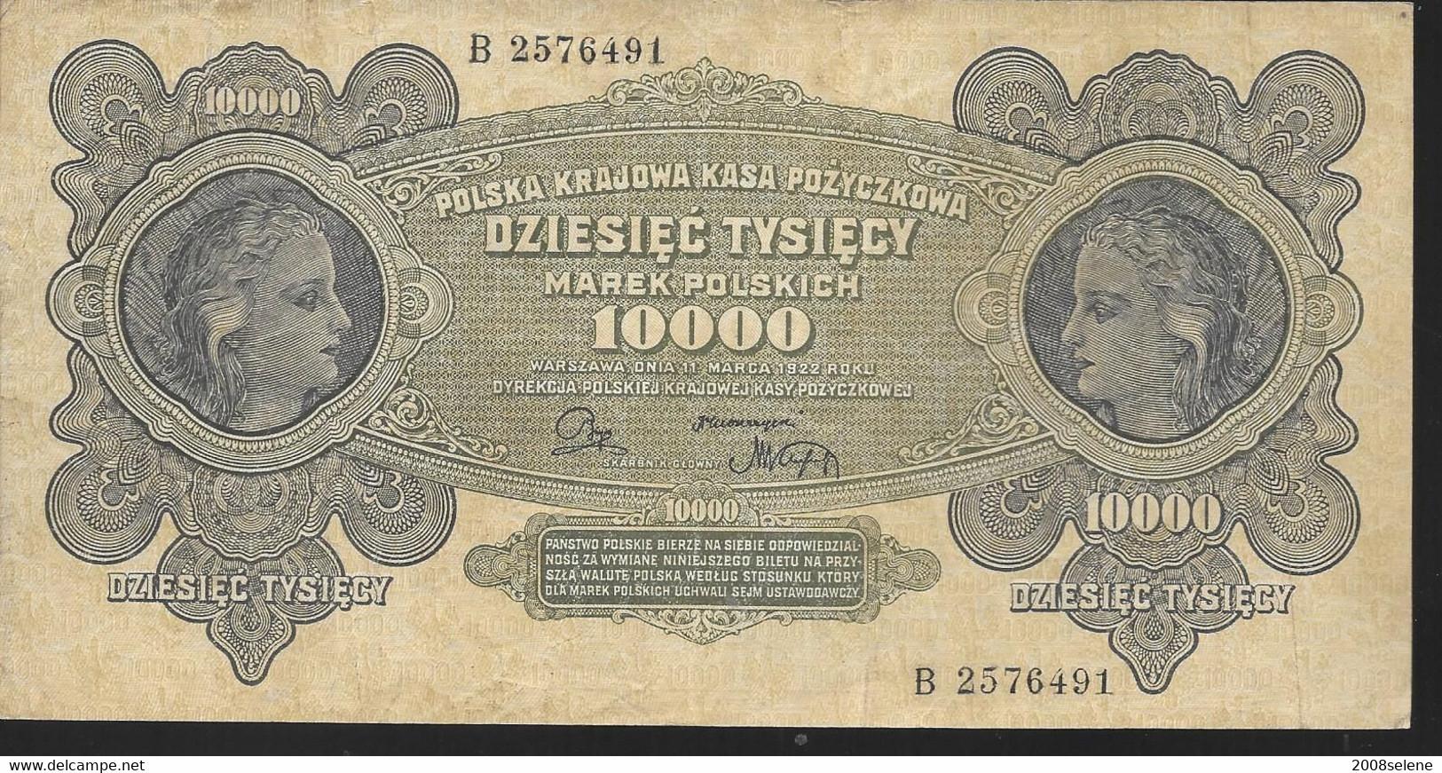 Pologne - Poland - Billet De 1000 Marek N° B 2576491 - Polen