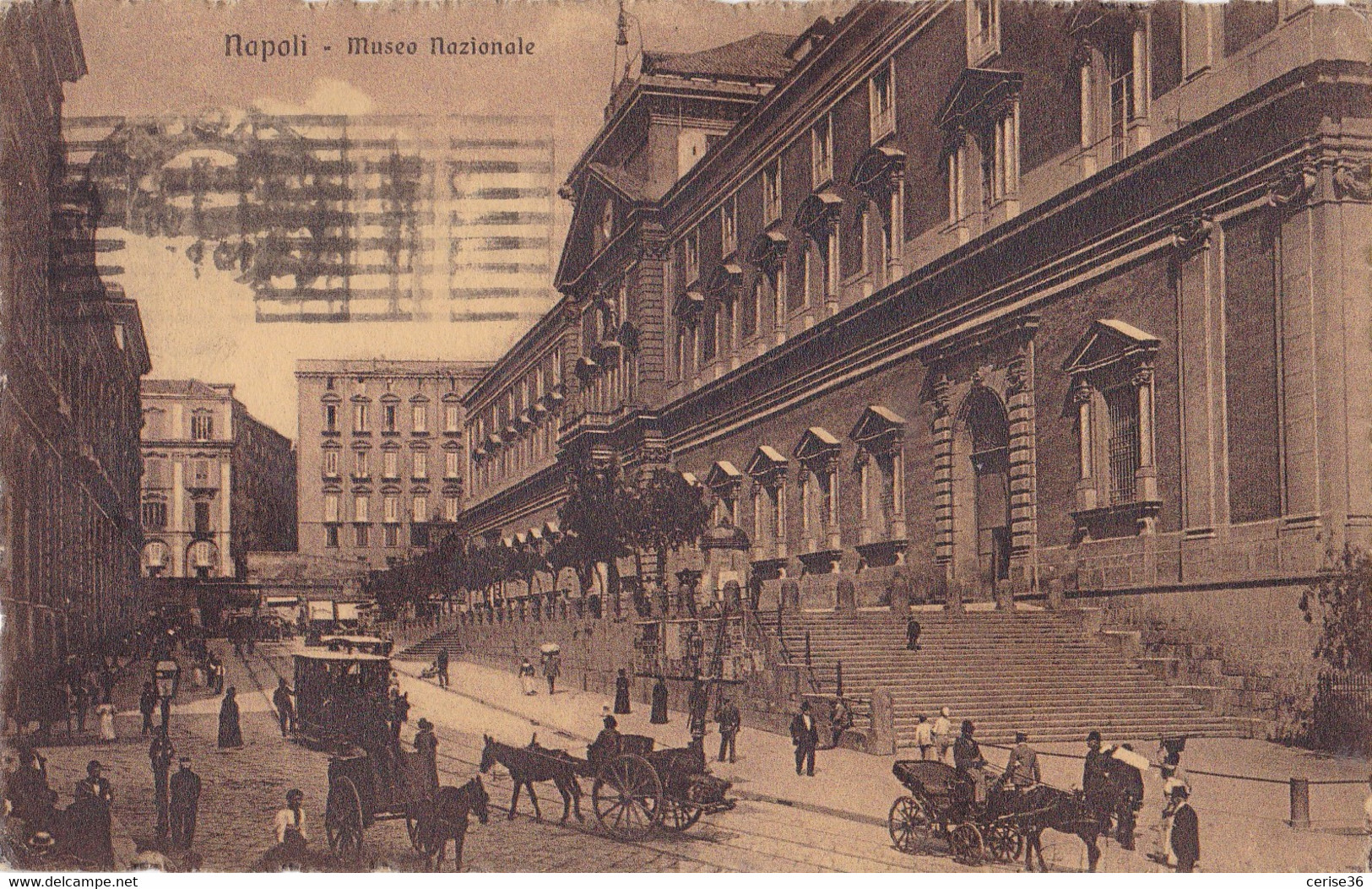 Napoli Musée Nazionale Circulée En 1923 - Napoli (Napels)