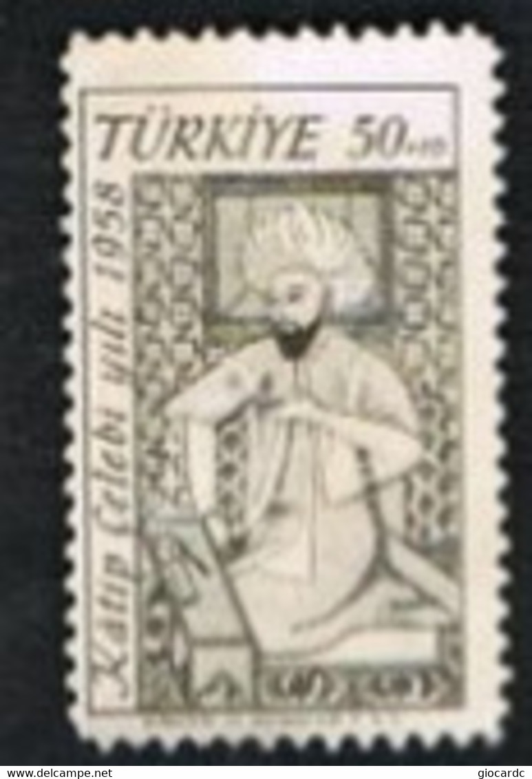 TURCHIA (TURKEY)  -  SG 1831   - 1958 K. CELEBI, AUTHOR    - USED - Andere & Zonder Classificatie