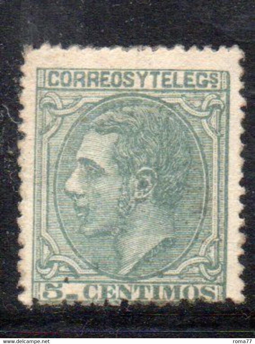 APR996 - SPAGNA 1879, Alfonso XIII 5 Cent N. 184  Gomma Parziale  (2380) - Nuevos