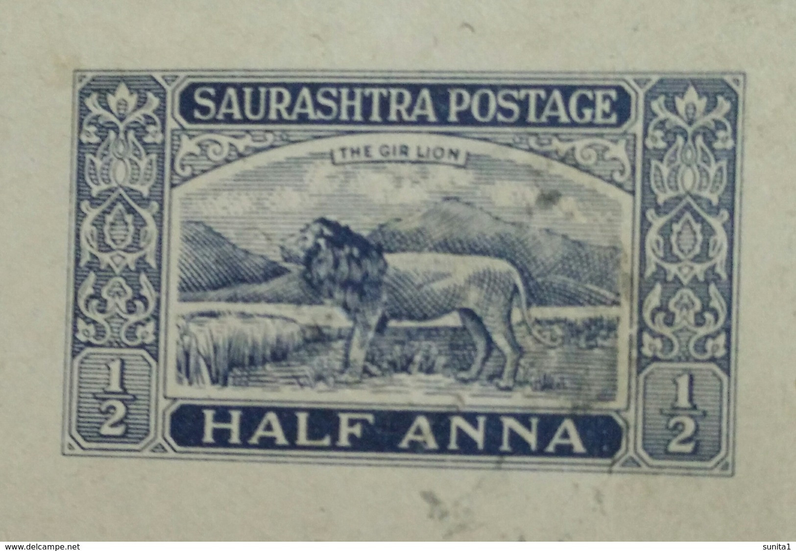 Lion, Felines, Bg Cat, Wild Animal, Gir National Park, Saurashtra, Postal Stationary, Postcard,india - Soruth