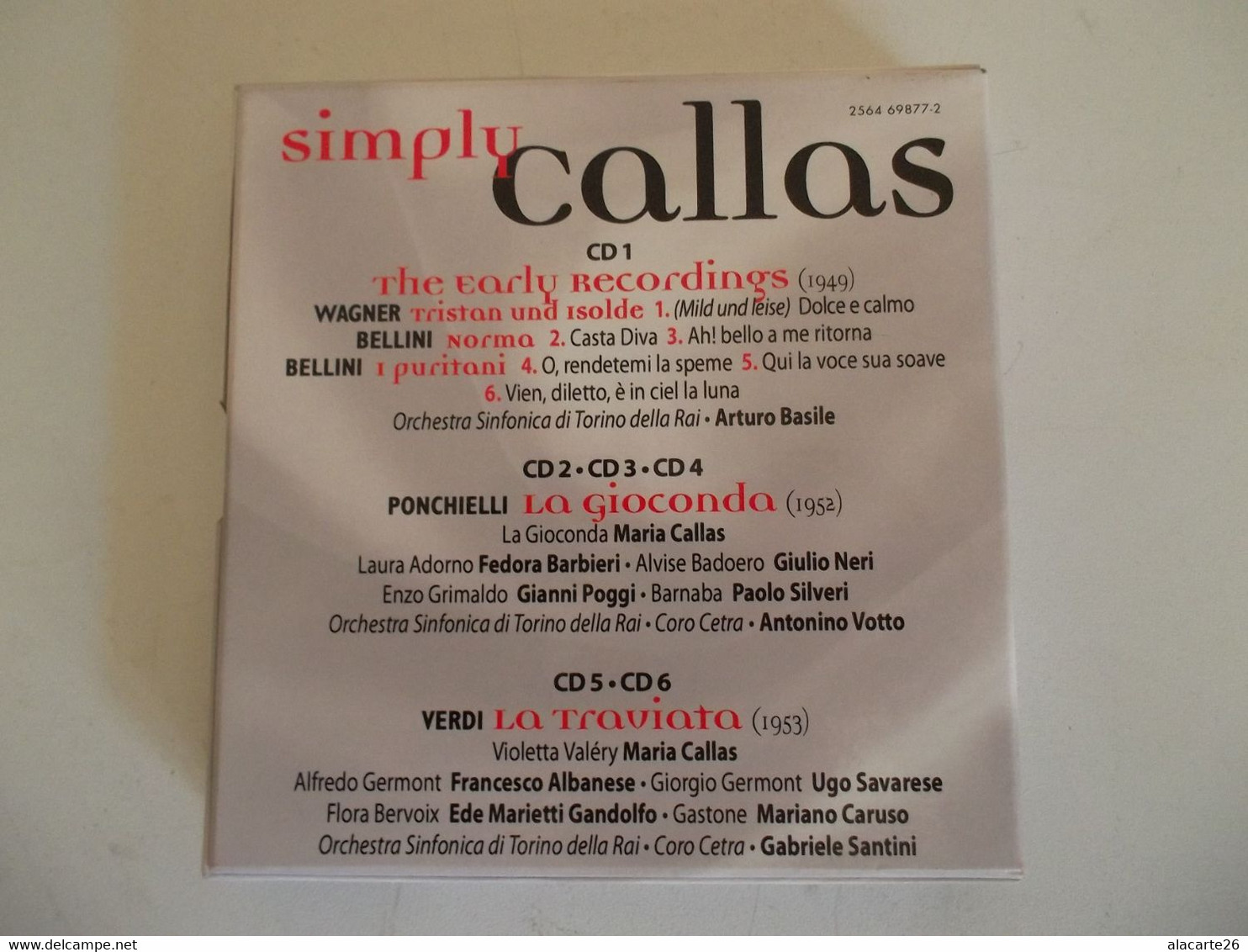 COFFRET 6 CD SIMPLY CALLAS - Klassiker