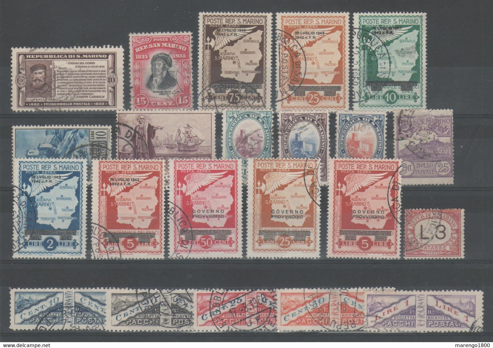 San Marino - Lotto Di Buoni Valori Usati             (g7586) - Collections, Lots & Séries