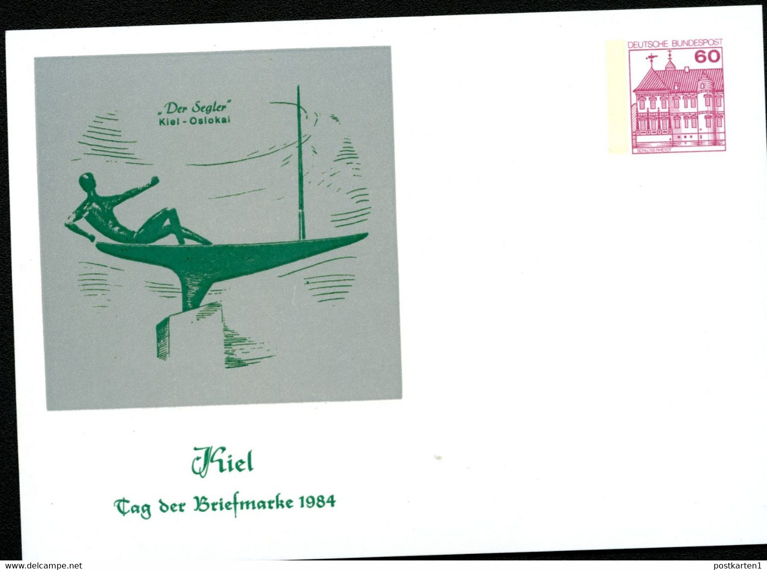 Bund PP106 C2/021-I PLASTIK SEGLER 1962 V. Karlheinz Goedke Oslokai Kiel 1984 - Private Postcards - Mint