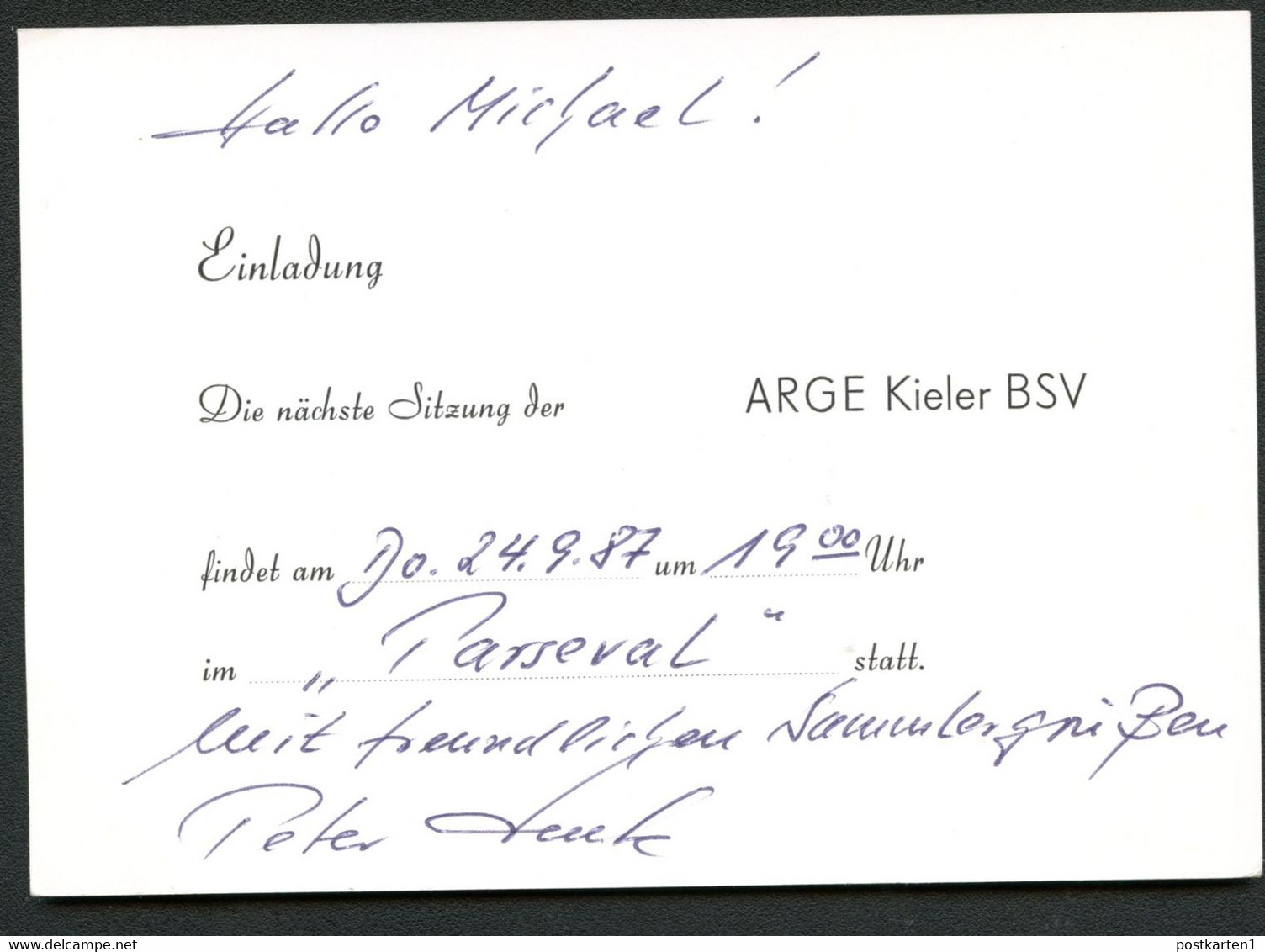 Bund PP106 C2/022-II SKULPTUR WIND-LICHT-OBJEKT 1971 Lorentzendamm Gebraucht Kiel 87 - Private Postcards - Used