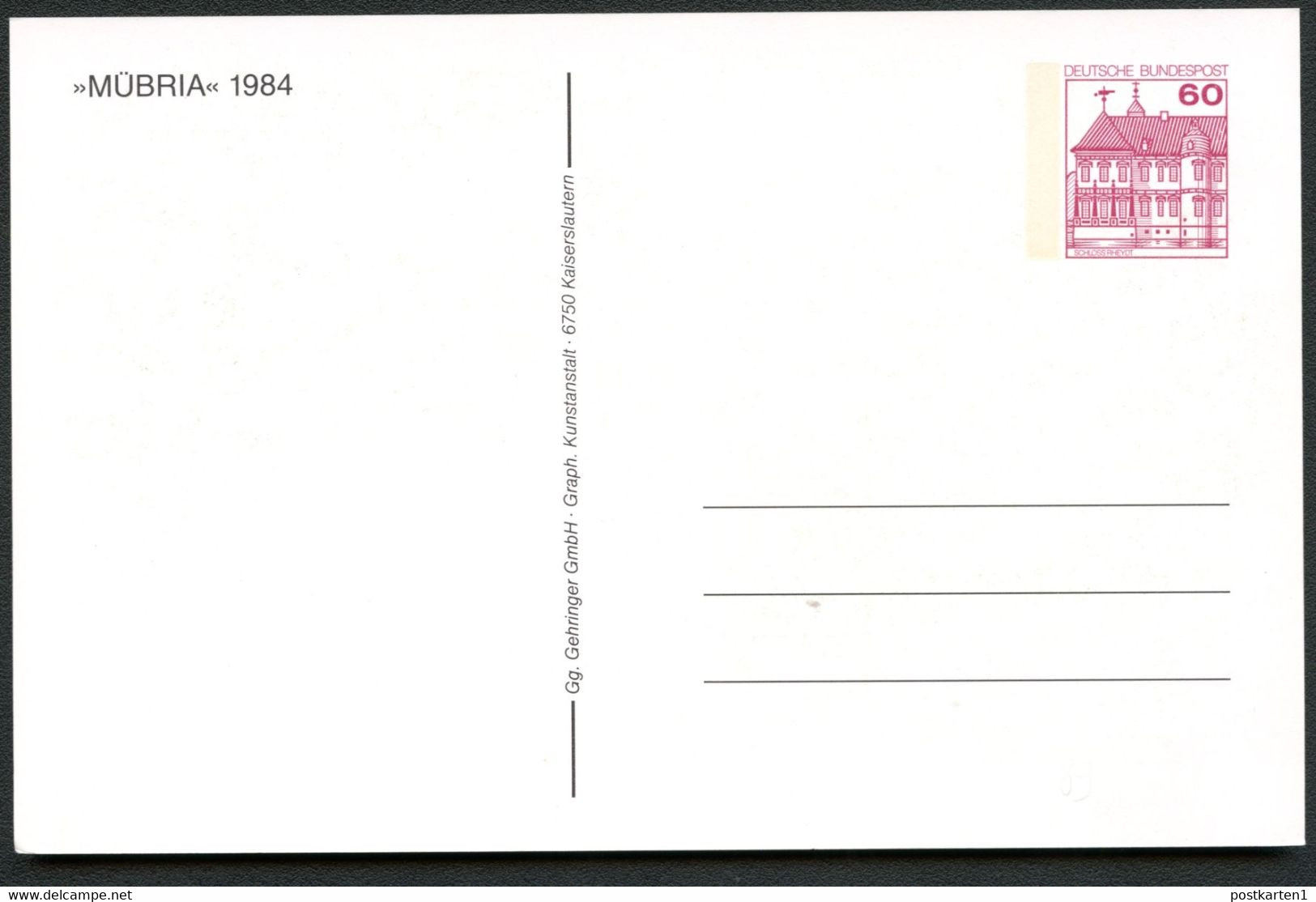 Bund PP106 C2/040-I ANSICHTEN MÜNCHBERG 1984 - Postales Privados - Nuevos