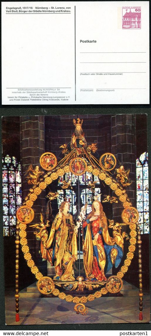 Bund PP106 C2/043 ENGELSGRUSS 1517/18 ST.LORENZ V.Stoß Nürnberg 1984 NGK 5,00 € - Privatpostkarten - Ungebraucht