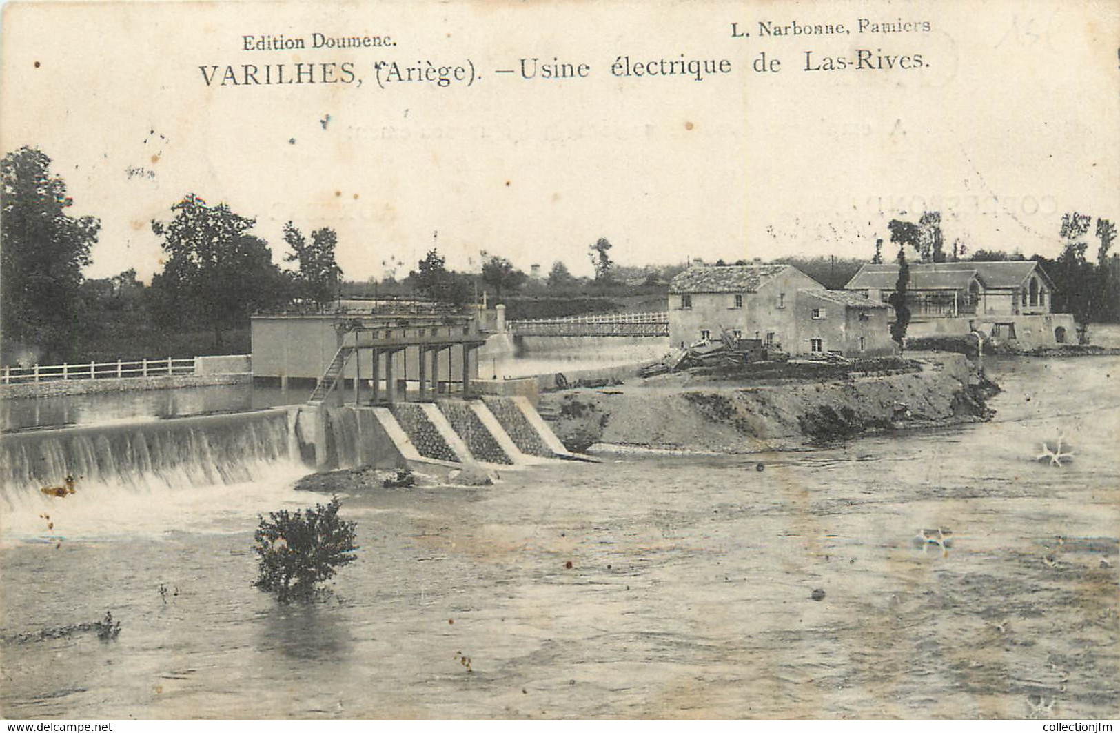 CPA FRANCE 09 " Varilhès, Usine électrique De Las Rives". - Varilhes