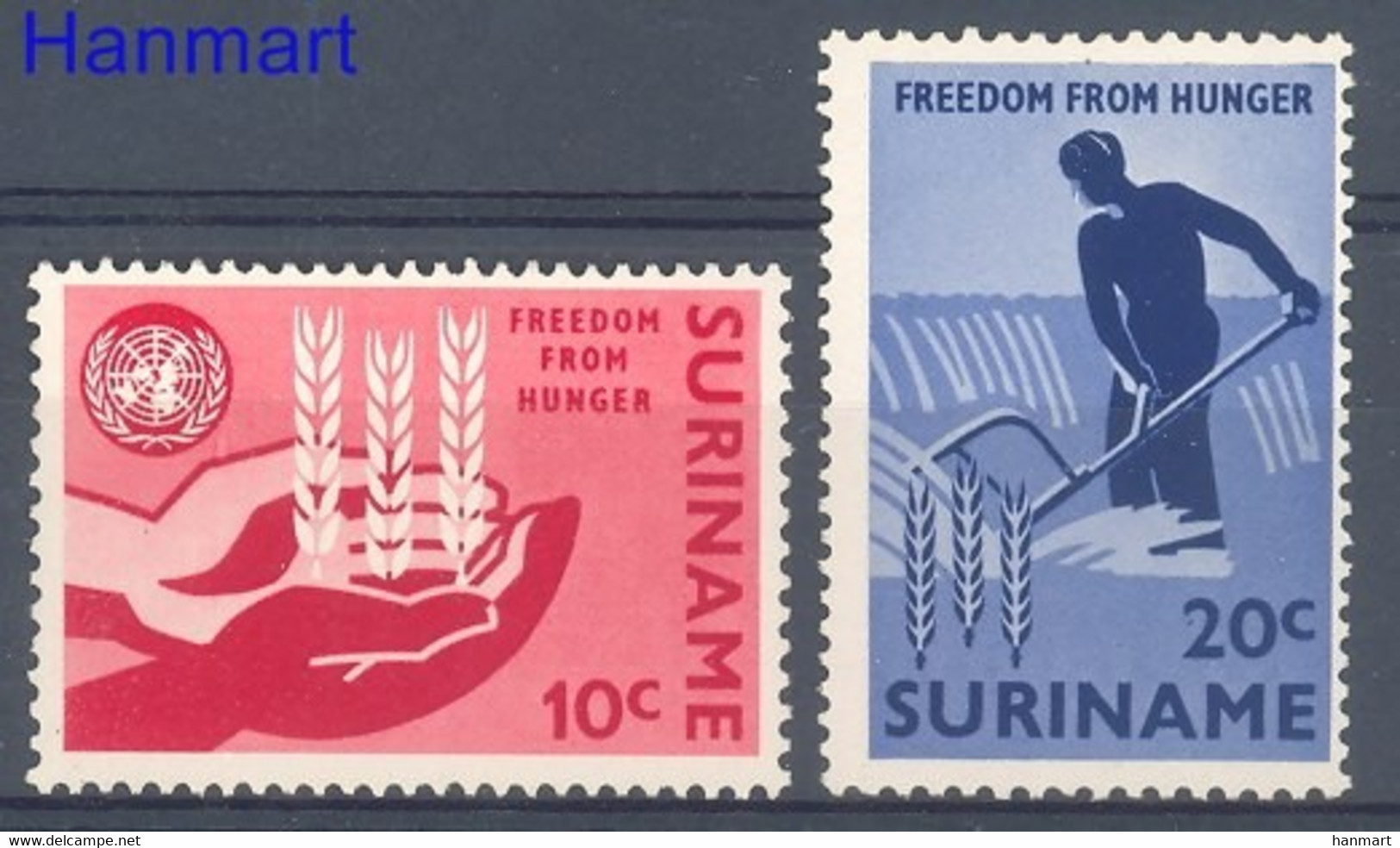 Suriname 1963 Mi 431-432 MNH  - Landbouw