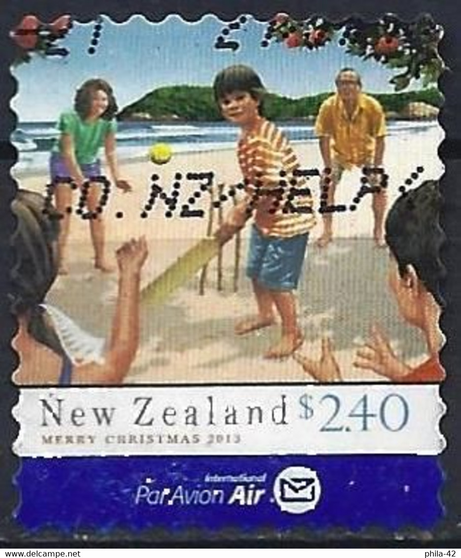 New-Zealand 2013 - Mi 3072 - YT 2948 ( Christmas : Cricket On The Beach ) - Oblitérés
