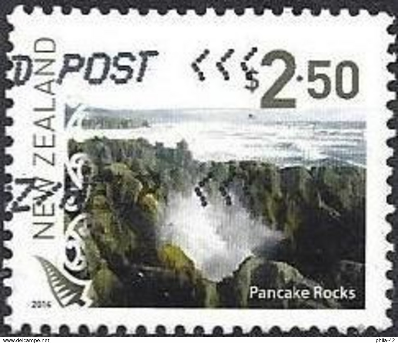 New-Zealand 2014 - Mi 3121 - YT 2985 ( Pancake Rocks ) Perf. 13½ - Used Stamps
