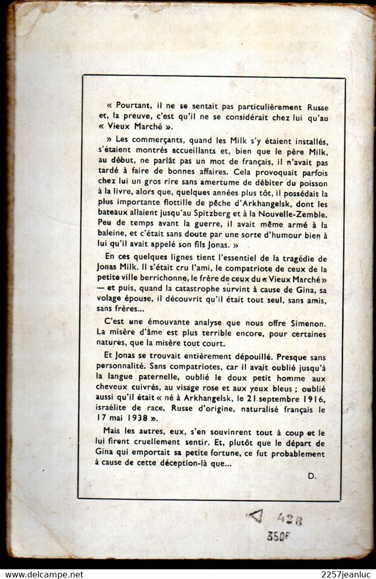 Simenon - Le Petit Homme D'Arkhangelsk - Presses De La Sité De 1956 - Presses De La Cité